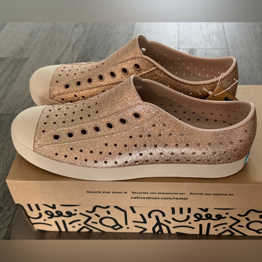 Men’s Rock Salt Bling Native Shoes Size 12, Rock Salt Pink Jefferson Bling